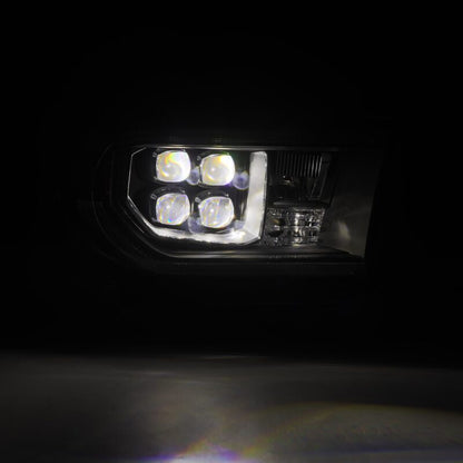 AlphaRex 07-13 Toyota Tundra / 08-17 Sequoia NOVA LED Proj HL Black w/Actv Light Seq. Sig + DRL