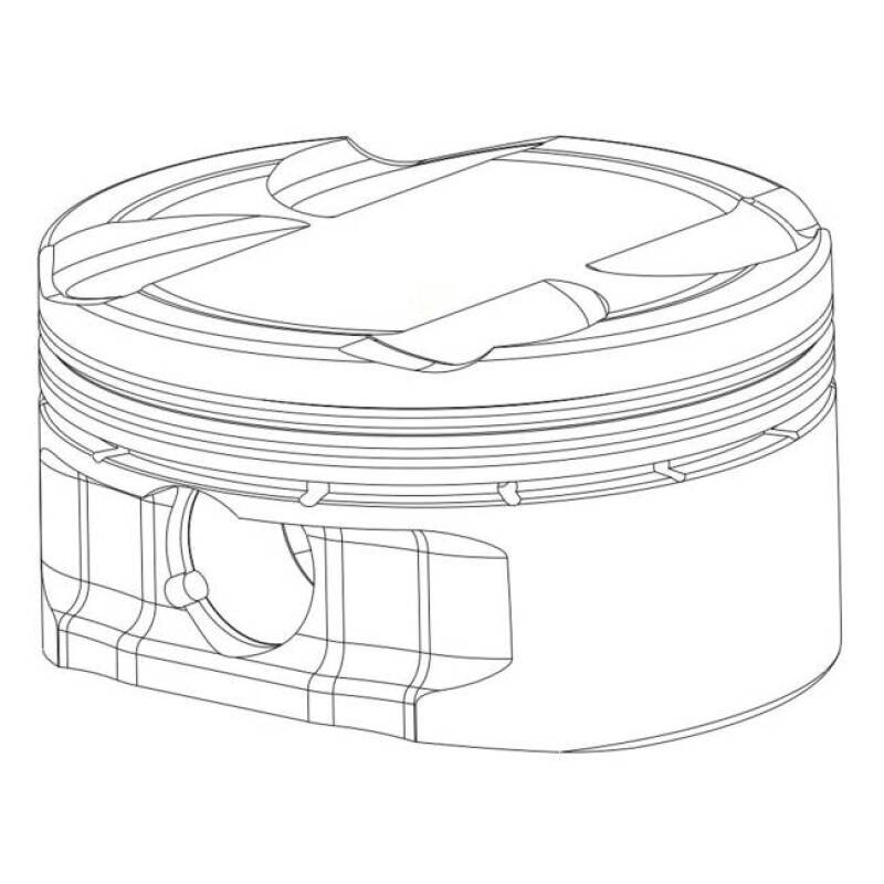 CP Piston & Ring for Toyota 2JZGTE - Bore (86.5mm) - Size (+0.5mm) - CR (8.5) - SINGLE PISTON