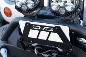 DV8 Offroad Fairlead Mounted Flip-Up License Plate Bracket