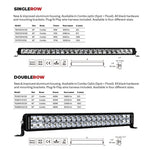 Go Rhino Xplor Bright Series Dbl Row LED Light Bar (Side/Track Mount) 21.5in. - Blk