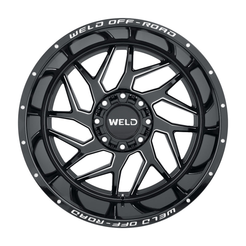 Weld Off-Road W117 22X12 Fulcrum 8X180 ET-44 BS4.75 Gloss Black MIL 124.3