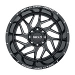 Weld Off-Road W117 22X12 Fulcrum 6X135 6X139.7 ET-44 BS4.75 Gloss Black MIL 106.1