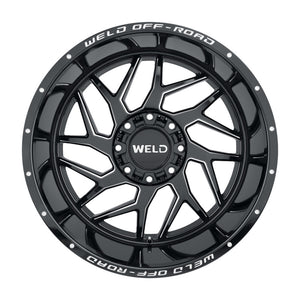 Weld Off-Road W117 22X10 Fulcrum 5X139.7 5X150 ET-18 BS4.75 Gloss Black MIL 110.2