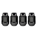 McGard Hex Lug Nut (Cone Seat Bulge Style) 1/2-20 / 3/4 Hex / 1.45in. Length (4-pack) - Black