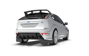 Rally Armor 09-11 Ford Focus MK2 RS Black UR Mud Flap White Logo