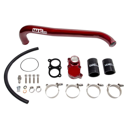 Wehrli 01-05 LB7 LLY Duramax Thermostat Housing & Upper Coolant Pipe Kit - Illusion Purple