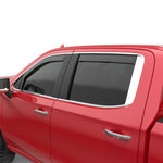 EGR 2019 Chevy 1500 Crew Cab In-Channel Window Visors - Matte