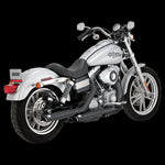 Vance & Hines HD Dyna 91-17 3In Slip-Ons Black PCX Slip-On Exhaust