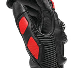 Dainese Druid 4 Leather Gloves Black/Lava-Red/White - Small