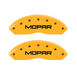 MGP 4 Caliper Covers Engraved Front & Rear Mopar Yellow Finish Black Char 2010 Dodge Nitro