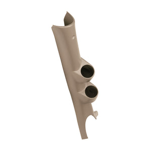 Autometer 03-09 Dodge Ram Taupe Dual Pillar Pod (w/ White Phantom Boost/Pyrometer Gauges)