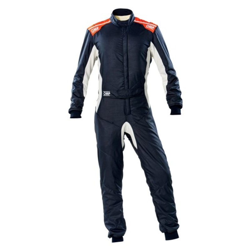 OMP One-S Overall Navy Blue/F Orange - Size 50 (Fia 8856-2018)