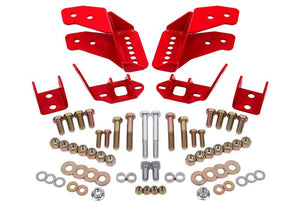 BMR 78-87 G-Body Coilover Conversion Kit Rear Adjustable Shock Mount Without CAB - Red