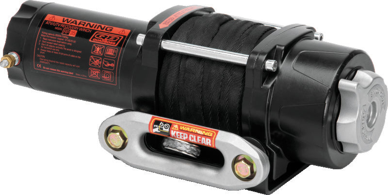 QuadBoss Winch Kit - 39ft x 7/32in Cable - 3.5hp - Roller Fairlead - Wired Remote - 3500lb