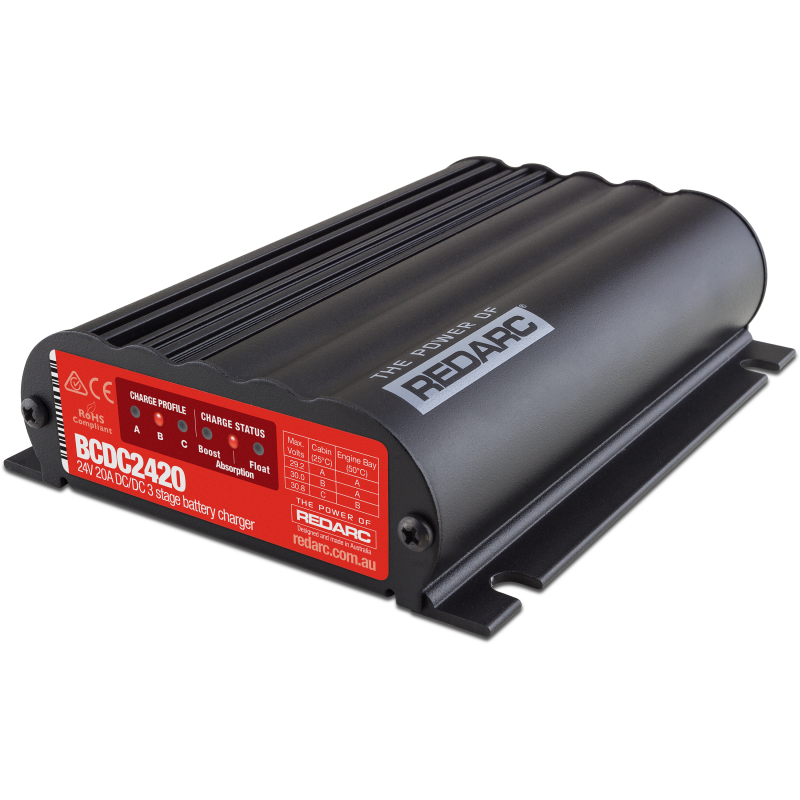 REDARC DC/DC 3-Stage In-Vehicle Battery Charger - 24V 20A