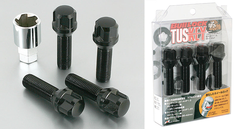 Project Kics Bull Lock Tuskey Bolt 14X1.50 13R Ball/42mm Black