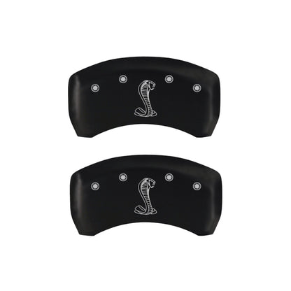 MGP Rear set 2 Caliper Covers Engraved Rear Tiffany Snake Red finish silver ch