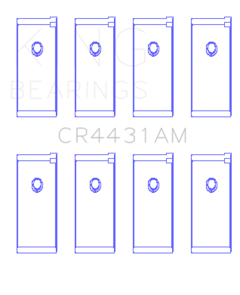 King Engine Bearings Nissan (Size 0.5) Rod Bearing Set