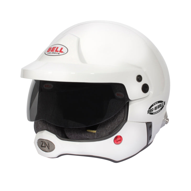 Bell Mag-10 Rally Pro (HANS) 59 (7 3/8) FIA8859/SA2020 - Size 59 (White)