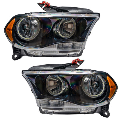 Oracle 11-13 Dodge Durango SMD HL Halogen - Black - Blue