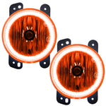 Oracle Lighting 10-15 Jeep Wrangler JK Pre-Assembled LED Halo Fog Lights -Amber SEE WARRANTY