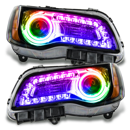 Oracle 11-14 Chrysler 300C SMD HL Black - NON HID - DRL - w/ Simple Controller