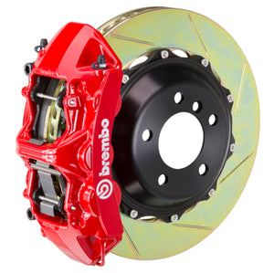 Brembo 88-91 Testarossa Front GT BBK 6 Piston Cast 380x32 2pc Rotor Slotted Type-1-Red