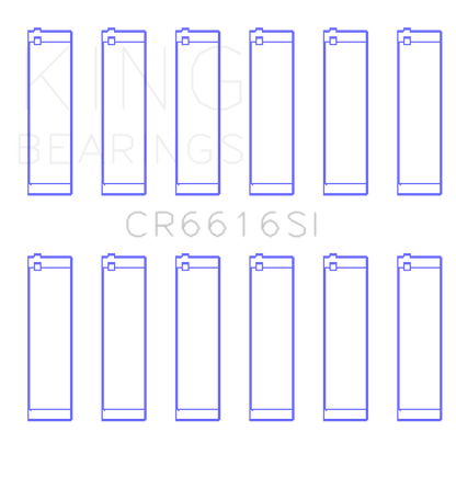 King Engine Bearings Buick / Chevrolet V6 (STD Size) SI-Series Connecting Rod Bearings Set of 6