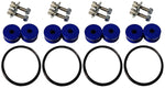 Torque Solution Billet Bumper Quick Release Kit Combo (Blue): Universal