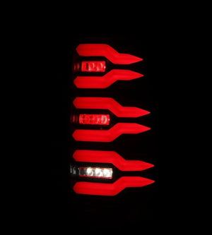 AlphaRex 99-06 Chevrolet Silverado/99-06 GMC Sierra LUXX-Series LED Tail Lights - Black/Red