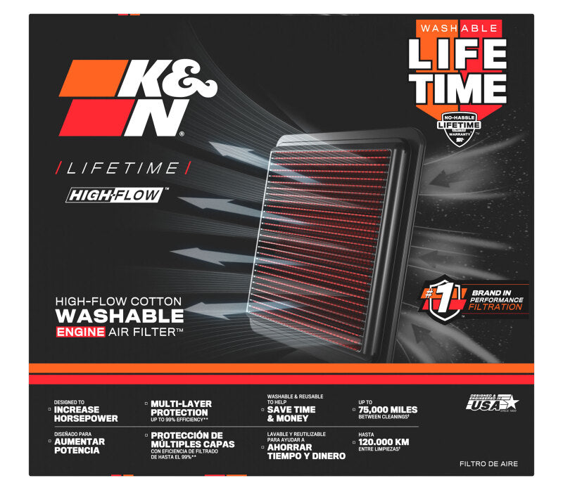 K&N Replacement Air Filter Hyundai Palisade L4-2.5L F/I 2026