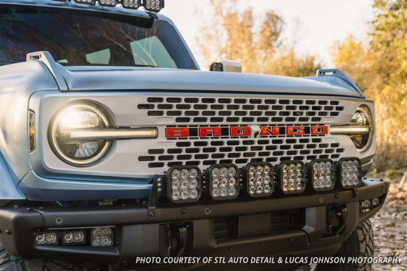 Diode Dynamics Bronco SS5 6-Pod CrossLink Grille Lightbar Kit Pro - White Combo