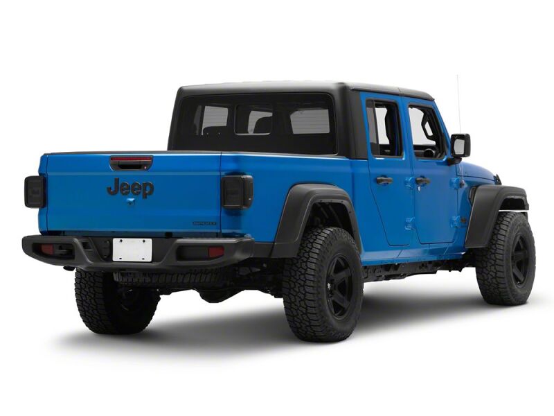 Raxiom 20-26 Jeep Gladiator JT Axial Series LED Tail Lights- Black Housing- Smoked Lens