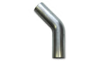 Vibrant 2.5in O.D. T304 SS 45 deg Mandrel Bend 6in x 6in leg lengths (3.5in Centerline Radius)