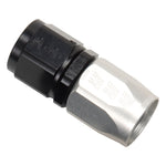 Russell Performance -16 AN Silver/Black Straight Full Flow Hose End