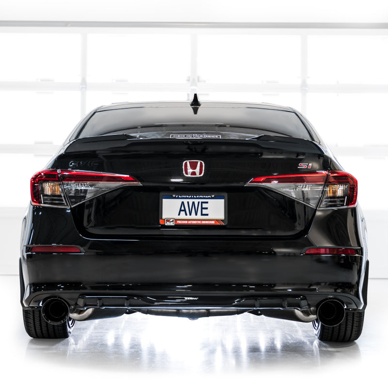 AWE Tuning 22+ Honda Civic Si/Acura Integra Track Edition Cat-Back Exhaust - Dual Diamond Black Tips