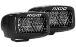 Rigid Industries SR-M Series PRO Midnight Edition - Spot - Diffused - Pair