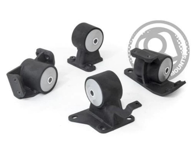 Innovative 90-99 Toyota MR2 5S/3S Black Steel Mounts 75A Bushings