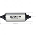 Grams Performance 20 Micron -8AN Fuel Filter