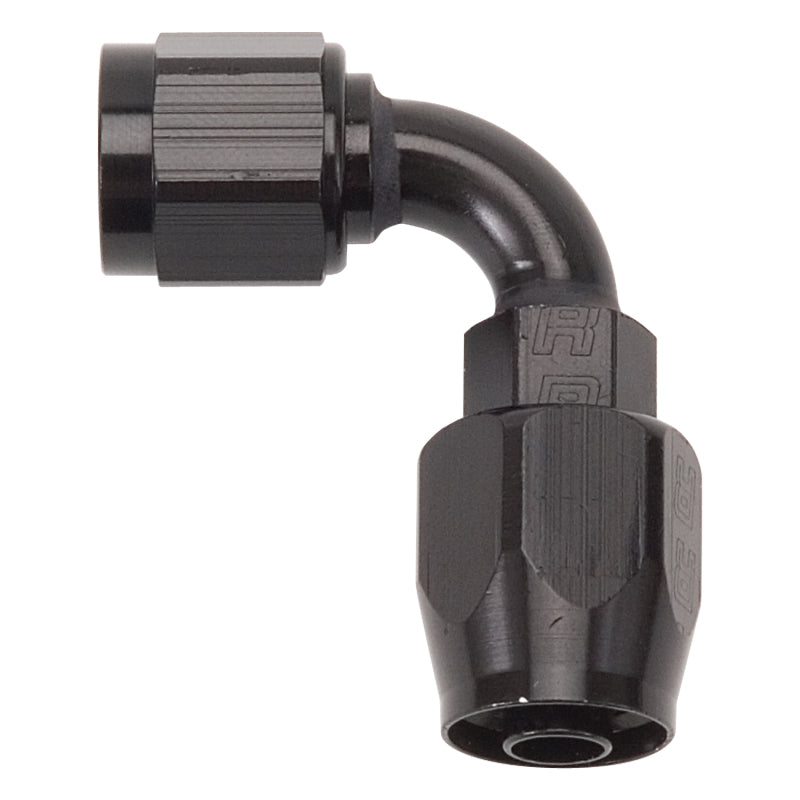 Russell Performance -12 AN Black 90 Degree Full Flow Hose End