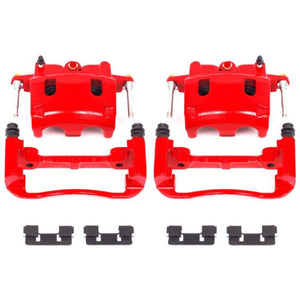 Power Stop 04-06 Infiniti QX56 Front Red Calipers w/Brackets - Pair