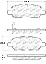 StopTech Street Touring 03-09 350Z Rear Brake Pads