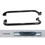 Rugged Ridge 3-In Round Side Step Titanium 97-06TJ