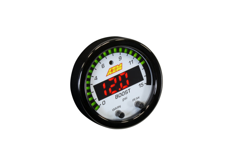 AEM X-Series Pressure 0-15psi Gauge Kit