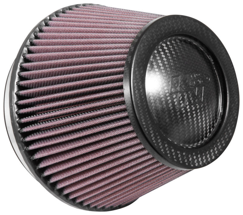 K&N Universal CarbonFiber Filter 6in Flange / 7-1/2in OD-B / 5-1/8in OD-T / 5in H