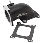 Edelbrock Low Profile Intake Elbow 90mm Throttle Body to Square-Bore Flange Black Finish