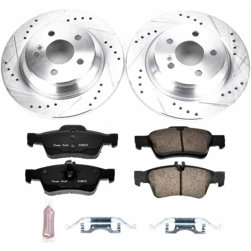 Power Stop 10-13 Mercedes-Benz S400 Rear Z23 Evolution Sport Brake Kit