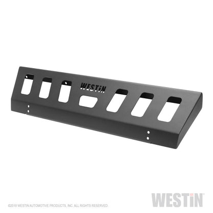 Westin 07-18 Jeep Wrangler JK WJ2 Skid Plate for Front Bumper - Textured Black