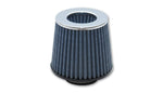 Vibrant Open Funnel Perf Air Filter (5in Cone O.D. x 5in Tall x 3in inlet I.D.) - Chrome Filter Cap