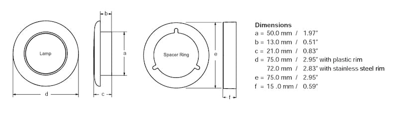 Hella Instruction Lamp White Md12 2Xt